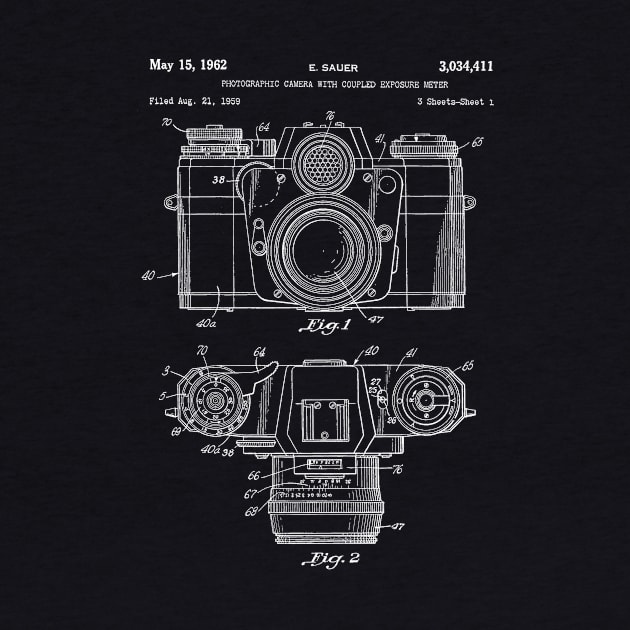 E Sauer Camera Patent Blueprints Contarex I by Rebus28